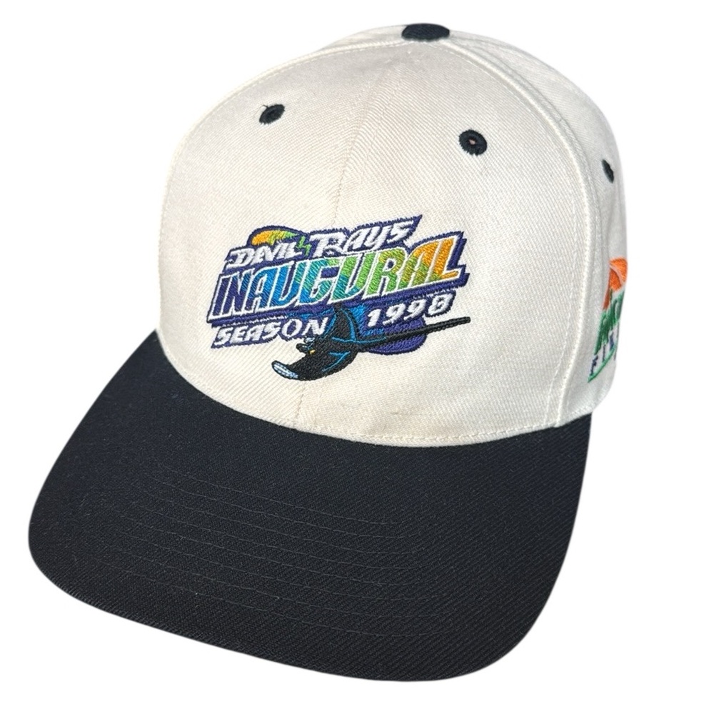 Rare Twins Enterprises 1998 Tampa Bay Devil Rays Inaugural Season Snapback Hat - Picture 6 of 13